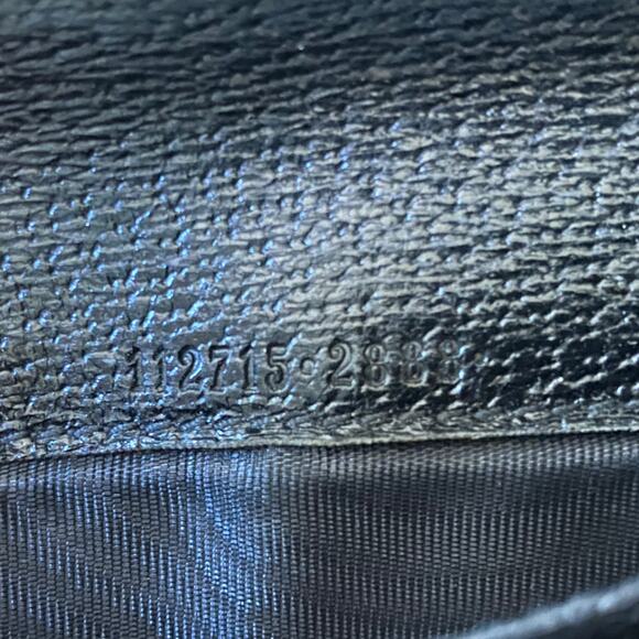 Gucci Black Authentic Monogram Canvas GG Snap Bifold Wallet - Picture 7 of 10